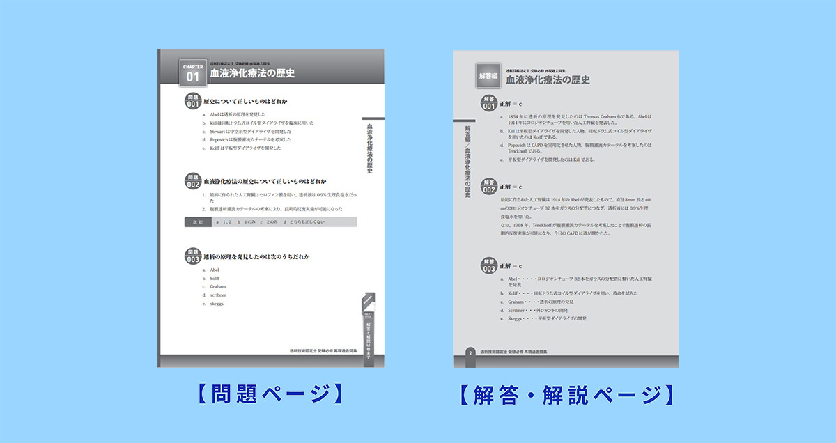 透析技術認定士 受験必修予想問題集 テキストサンプル画像