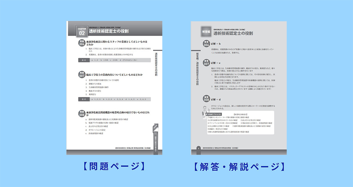 透析技術認定士 受験必修予想問題集 テキストサンプル画像